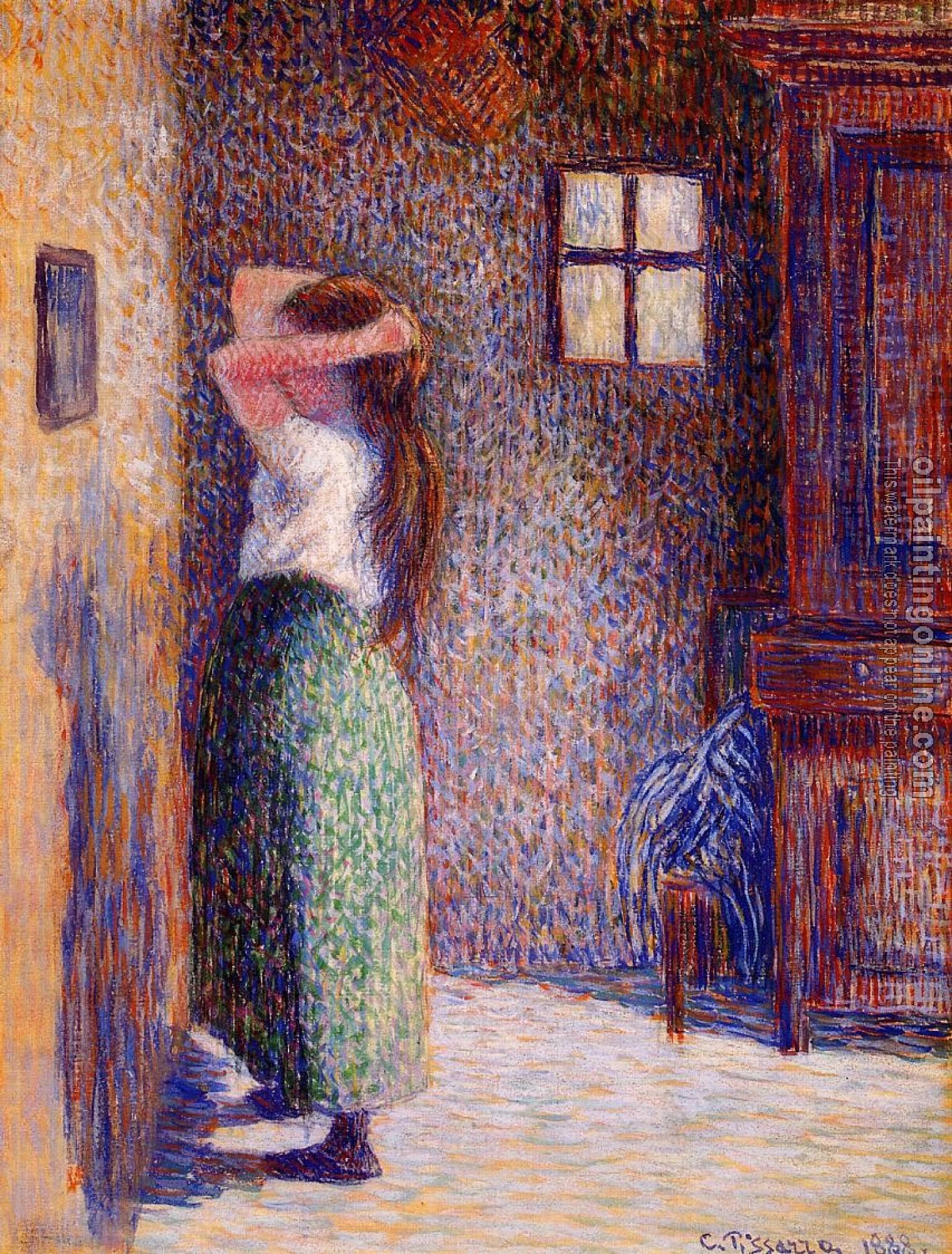 Pissarro, Camille - Young Peasant at Her Toilette
